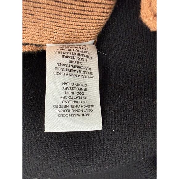 Tahari Colorblock Longline Minimalist Sweater Coat Open Front Duster L Preppy - Picture 6 of 9